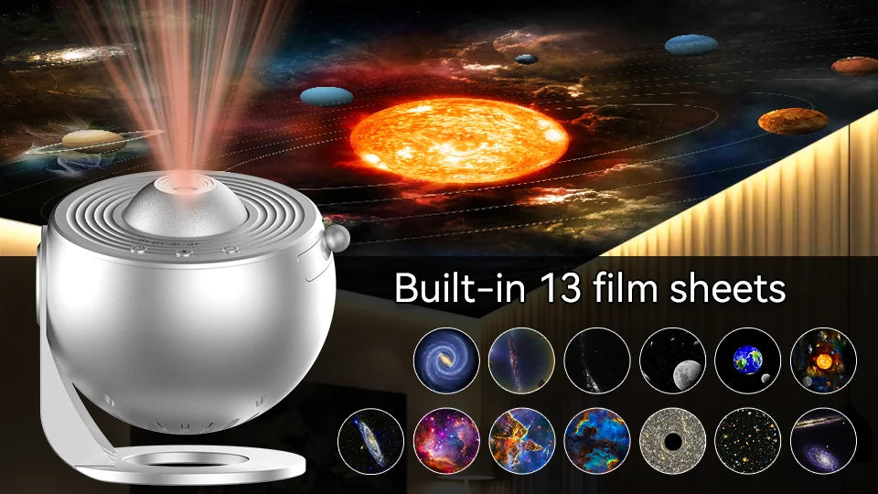 Night Light Galaxy Projector Starry Sky Projector 360° Rotate Planetarium Lamp For Kids Bedroom Valentines Day Gift Wedding Deco