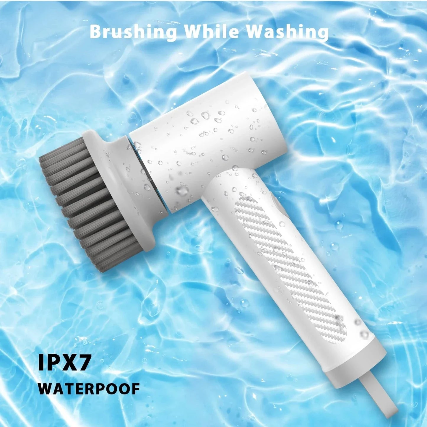 Wireless Electric Cleaning Brush Housework Kitchen Dishwashing Brush Bathtub Tile Professional Cleaning Brush Labor Savin